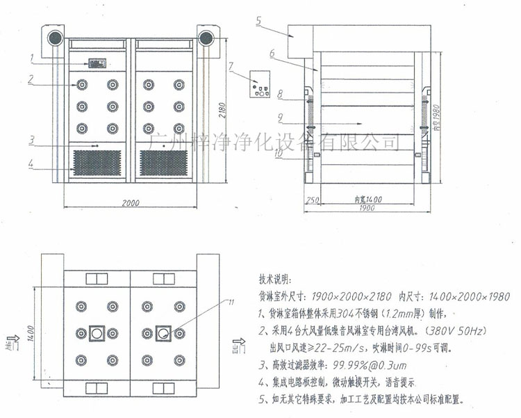 快速卷簾門(mén)風(fēng)淋間方案圖